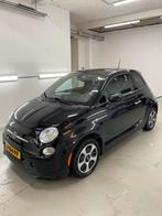 Zeer nette Fiat 500E 2017! Koopje!!, Zwart, 4 stoelen, Zwart, Leder