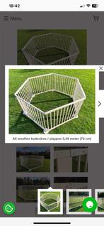 Houten grondbox playpen 5,5 m vior bijnen en buiten, Ophalen, Zo goed als nieuw