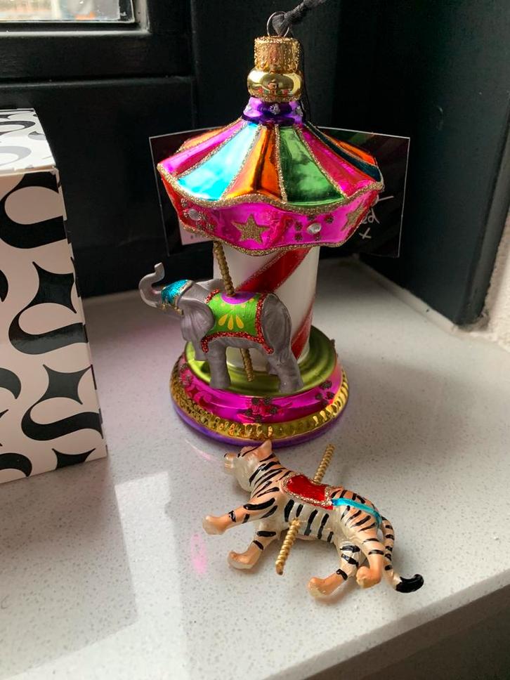 Fred van Leer Caroussel met losse tijger, Diversen, Kerst, Zo goed als nieuw, Ophalen of Verzenden