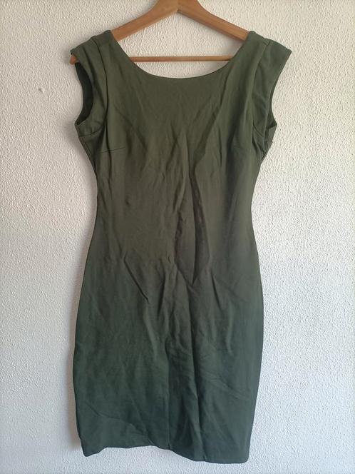 Jurkje donkergroen army M, Kleding | Dames, Jurken, Gedragen, Maat 38/40 (M), Groen, Boven de knie, Ophalen