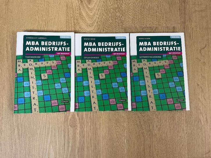 MBA bedrijfsadministratie boeken, Boeken, Studieboeken en Cursussen, Zo goed als nieuw, HBO, Beta, Ophalen of Verzenden
