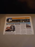 DAF in Kort Bestek - Krantenartikel 1989, Ophalen of Verzenden, Gelezen, Algemeen, Onbekend