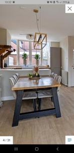 boomstamtafel, Huis en Inrichting, Ophalen of Verzenden, Gebruikt, 75 m² of meer, Laminaat