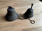 2 metalen antieke klokken, Antiek en Kunst, Antiek | Koper en Brons, Ophalen, Koper