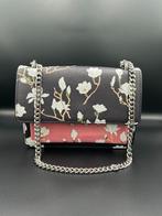 Mango Dames Schoudertas / Crossbody – Zwart & Roze met Bloem, Ophalen of Verzenden, Zo goed als nieuw, Zwart, Overige merken