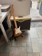 fender strat plus USA + peavey classic50 tube amp + boss GT5, Ophalen, Zo goed als nieuw, Solid body, Fender