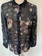 H&M prachtige bloemen print NIEUWE blouse XS transparant, H&M, Blauw, Nieuw, Ophalen of Verzenden