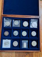 Zilver verzameling in luxe verzameldoos, Ophalen of Verzenden, Nederland en Buitenland, Munten
