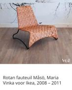 Vintage rotan fauteuil Masö by Maria Vinka, Ophalen, Zo goed als nieuw