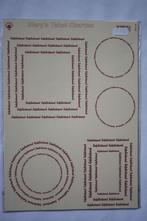 Mery's Tekst kaarten rood metalic/geel, Hobby en Vrije tijd, Kaarten | Zelf maken, Verzenden, Nieuw, Overige thema's, Knipvel