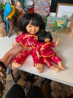2 poppen china dolls 1996 chinese meisjes, Verzamelen, Ophalen of Verzenden, Gebruikt, Pop