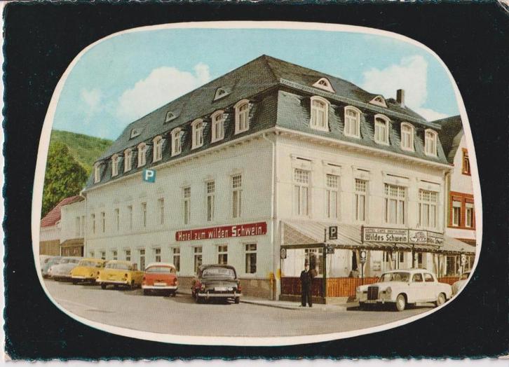 Duitsland, Adenau met auto's Mercedes W121 Ponton, Verzamelen, Ansichtkaarten | Buitenland, Ongelopen, Duitsland, 1960 tot 1980