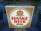 haake beck pils lichtbak reclamebord, Verzamelen, Merken en Reclamevoorwerpen, Ophalen, Gebruikt