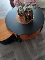 2 Henders & Hazel Salontafeltjes 80 en 60 cm ., Huis en Inrichting, Tafels | Salontafels, Ophalen, 50 tot 100 cm, Rond, 50 tot 100 cm