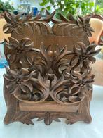 Houten Brievenhouder met Edelweiss Snijwerk, Ophalen of Verzenden
