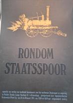 Poster Rondom Staatsspoor uit 1974 (35cm x 48 cm) en kaart., Alle leeftijden, Ophalen of Verzenden, Zo goed als nieuw