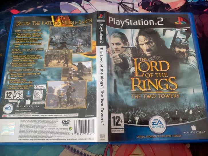 Lord of the Rings: The Two Towers - PS2, Spelcomputers en Games, Games | Sony PlayStation 2, Gebruikt, Avontuur en Actie, 1 speler