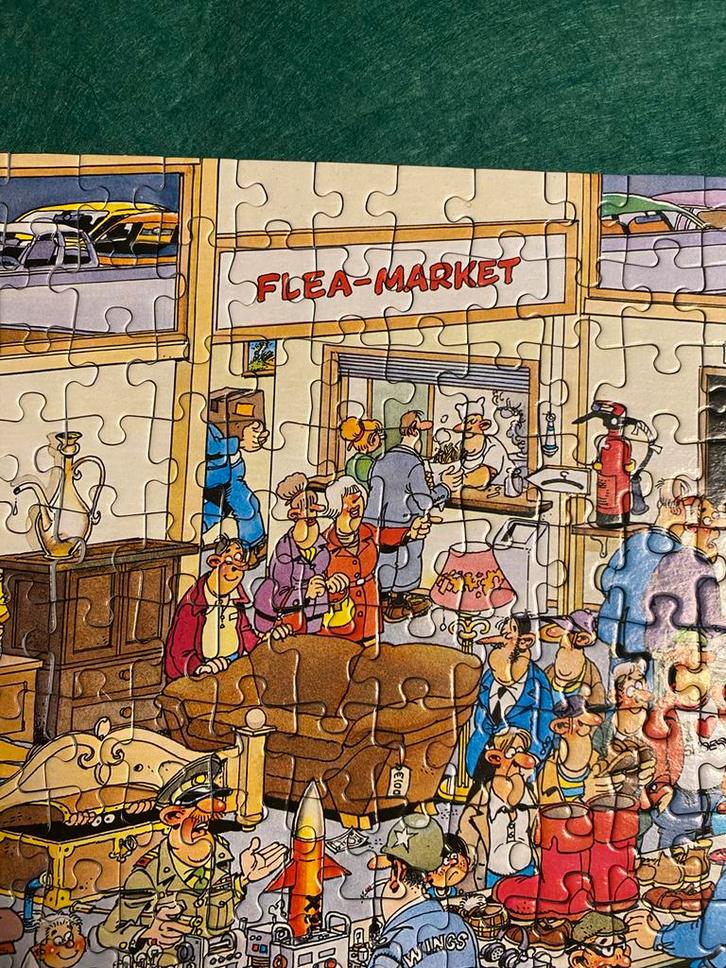 Jan van Haasteren Puzzel - Vlooienmarkt 1000 stukjes, Kinderen en Baby's, Speelgoed | Kinderpuzzels, Gebruikt, 6 jaar of ouder