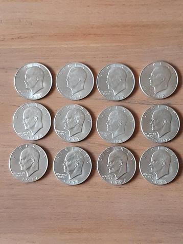 12 eisenhouwerdollar usa Zie omschrijving kk f.9.9 beschikbaar voor biedingen