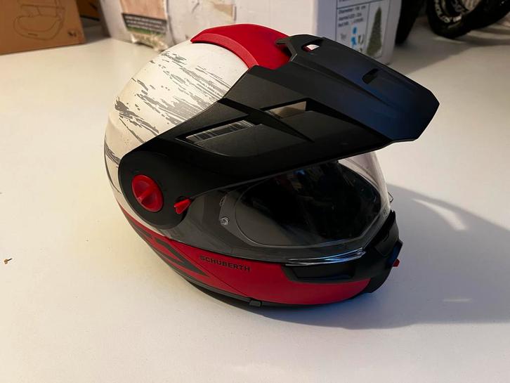 Schuberth Motorhelm - Maat L - Senna comms, Motoren, Kleding | Motorhelmen, Heren, Offroadhelm, L, Tweedehands, Ophalen of Verzenden