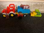 Duplo tractor met aanhanger en koe, Ophalen, Gebruikt, Complete set, Duplo