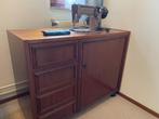 Naaimachine meubel met vintage Singer naaimachine model 306, Hobby en Vrije tijd, Naaimachines en Toebehoren, Ophalen, Gebruikt