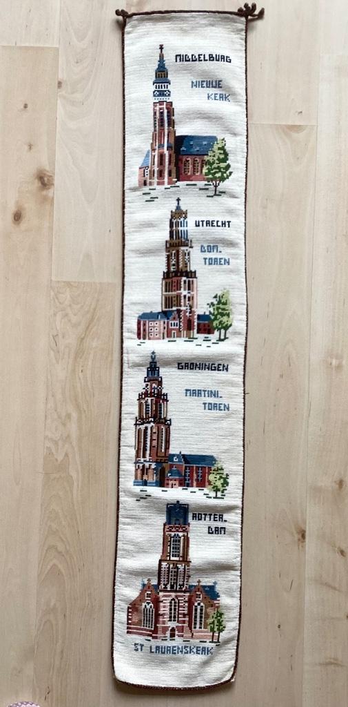 Borduurwerk, zijde, kerk, kerken, vintage, Hobby en Vrije tijd, Borduren en Borduurmachines, Ophalen