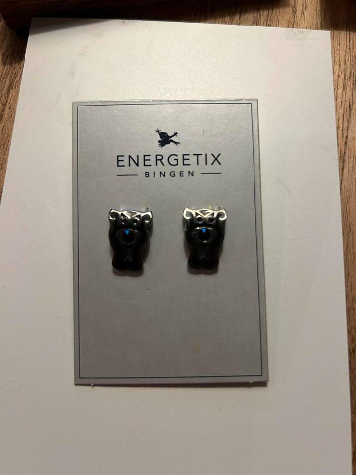 Energetix Oorbellen - Beer Design, Sieraden, Tassen en Uiterlijk, Oorbellen, Nieuw, Knopjes of Stekers, Zilver, Zwart, Ophalen of Verzenden