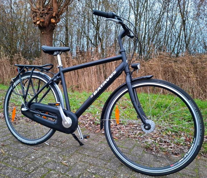 Leuke mat zwarte herenfiets, 28inch, 52cm, 3speed✅️, Fietsen en Brommers, Fietsen | Heren | Herenfietsen, Zo goed als nieuw, Gazelle