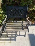 Gietijzeren bankje, Tuin en Terras, Tuinbanken, Ophalen of Verzenden, Gebruikt, Metaal