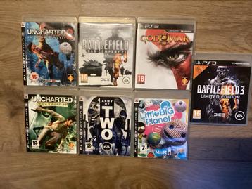 PS3 Games - Uncharted, Battlefield, God of War, etc. beschikbaar voor biedingen