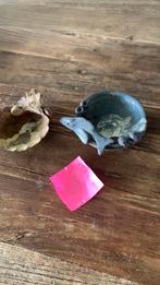 2 x handgemaakte aardewerk schaaltjes grieks, Huis en Inrichting, Keuken | Servies, Ophalen, Overige stijlen, Aardewerk, Schaal of Schalen