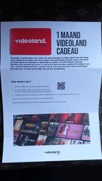 Nieuw! Cadeaukaart: 1 maand videoland Plus gratis, Tickets en Kaartjes, Kortingen en Cadeaubonnen, Drie personen of meer, Cadeaubon