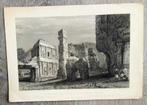 Excavated temple of Kylas caves of Ellora Temple 1834 India, Antiek en Kunst, Ophalen of Verzenden