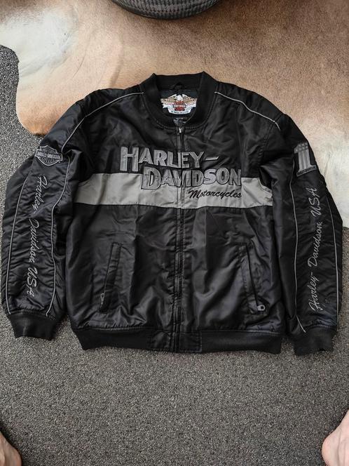 Zeer net orgineel Harley Davidson jas mt L, Kleding | Heren, Jassen | Zomer, Gedragen, Maat 52/54 (L), Zwart, Ophalen of Verzenden