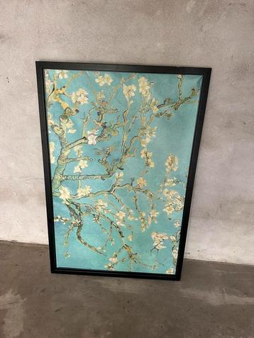 Prachtig van gogh schilderij op doek met zwarte lijst beschikbaar voor biedingen