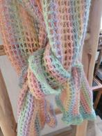 grote pastel sjaal met rouches en glimmetke, Ophalen of Verzenden, Nieuw, Maat 46/48 (XL) of groter, Sjaal