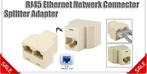 RJ45 Ethernet Kabel Splitter-koppeling (Gratis Bezorging), Computers en Software, Nieuw, Verzenden