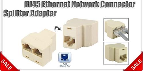 RJ45 Ethernet Kabel Splitter-koppeling (Gratis Bezorging), Computers en Software, Pc- en Netwerkkabels, Nieuw, Verzenden