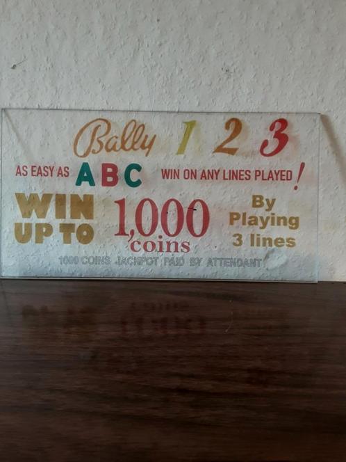 Bally slotmachine topsigns, Verzamelen, Automaten | Gokkasten en Fruitautomaten, Nieuw, Ophalen of Verzenden