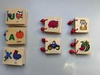 7 kleine houten prentenboekjes, Ophalen of Verzenden, Nieuw, Overige typen