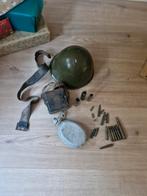 Militaria Collectie - Helm, Veldfles, Hulzen, Verzamelen, Militaria | Algemeen, Ophalen of Verzenden, Overige soorten, Overige gebieden