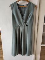 Dames feestjurk nieuw olijf/blauw maat 38 zakelijke jurk, Maat 38/40 (M), H&M, Blauw, Nieuw
