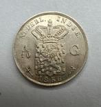 Nederlands-Indië - 1/10 Gulden 1856, Postzegels en Munten, Munten | Nederland, Koning Willem III, Zilver, Ophalen of Verzenden