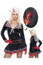 Piraten jurk matrozen verkleedkleding maat 44, Carnaval, Maat 42/44 (L), Nieuw, Ophalen of Verzenden