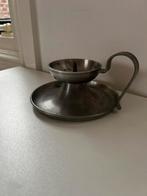 Tinnen  kandelaar met oor, Antiek en Kunst, Ophalen of Verzenden