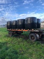 Hooibalen Gedroogd hooi in plastic, Ophalen