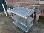 RVS trolley / keukentrolley / keuken transport, Ophalen, Minder dan 50 cm, Zo goed als nieuw, Minder dan 100 cm