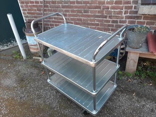 RVS trolley / keukentrolley / keuken transport, Huis en Inrichting, Keuken | Keukenelementen, Zo goed als nieuw, Minder dan 100 cm
