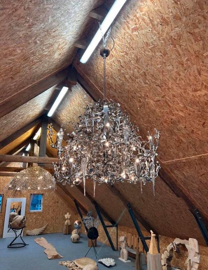 Brand van Egmond! Flower Power, Huis en Inrichting, Lampen | Kroonluchters, Zo goed als nieuw, Ophalen of Verzenden